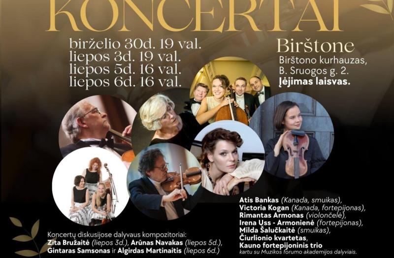 Šią savaitę Birštonas skamba muzikos stygomis