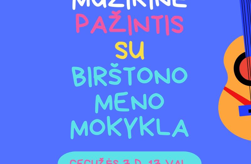 Kviečiame darželinukus į muzikinę pažintį su Meno mokykla